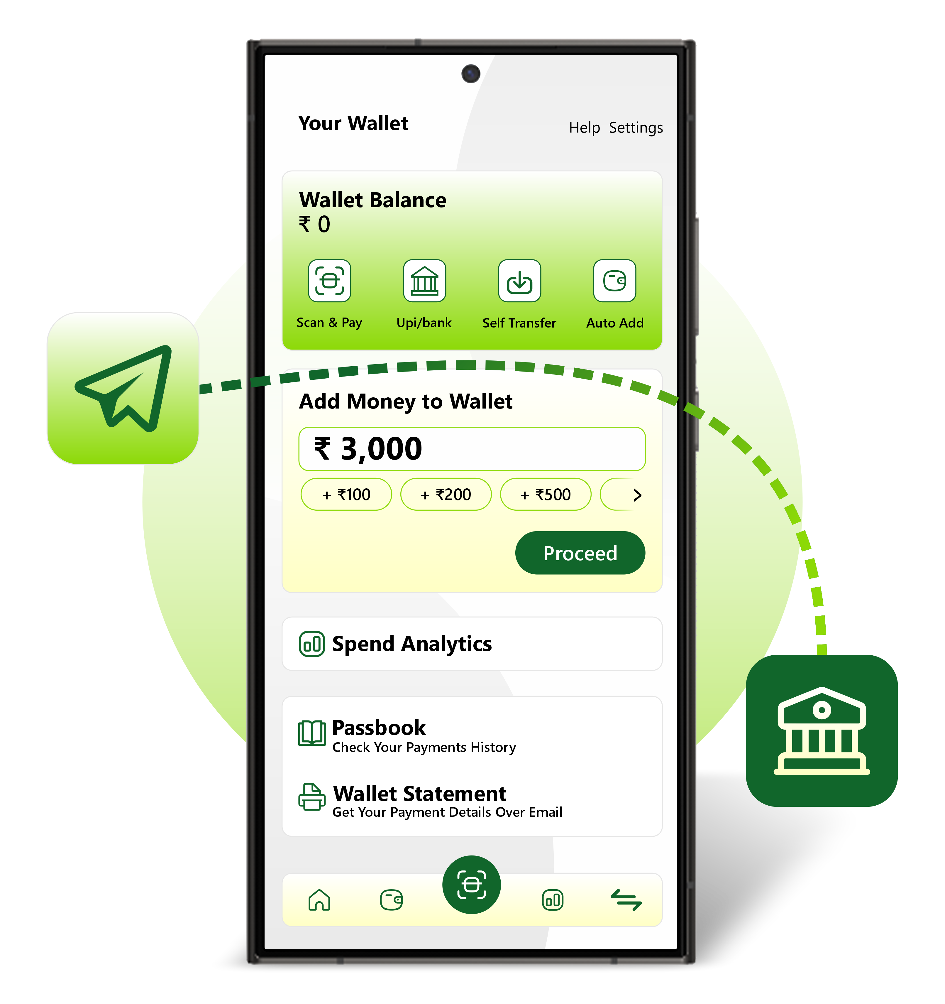 Mobile Banking Illustration